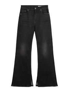 Расклешенные джинсы Bershka, Black denim