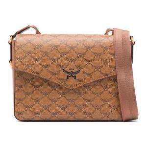 Искусственная кожа курьерская сумка, плечевая сумка, маленькая кроссбоди мужская коньяк MCM