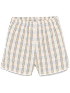 BLUE SKY INN клетчатые шорты из букле, серый