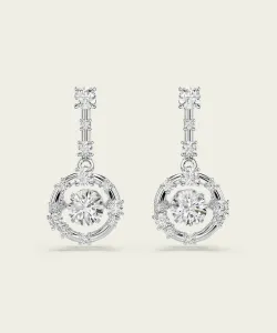 Серьги-подвески Constella, круглая огранка