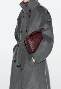 Плетеная мини-сумочка Massimo Dutti, Bordeaux