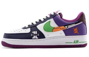Кроссовки Nike Air Force 1 Skateboard Shoes Men Low-Top Purple White