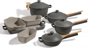 Набор посуды для приготовления Our Place Ultimate Cookware c нетоксичным антипригарным покрытием, 18 предметов, серый