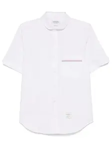 Рубашка с воротником-шалькой THOM BROWNE, белый