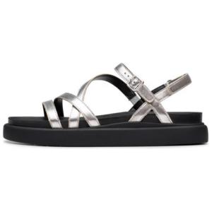 Сандалии Aristra Collection с ремешком 3 см, женские, серебристые Clarks, Silver