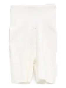 Шорты с бантиками и ажурным узором Jw Anderson, белый