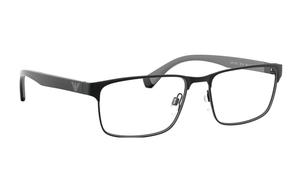 EMPORIO ARMANI Прямоугольные очки Rectangular Frame, Black