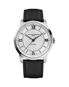 Классические часы, 39 мм Frederique Constant, серебряный