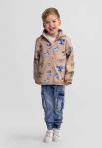 Съемный капюшон и куртка-софтшелл с принтом для активного отдыха. Minoti, Sand