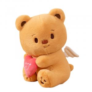 Ангел Медведь, свадебный декор орнамент куклы плюшевая кукла высота 22/30см Click, желтый