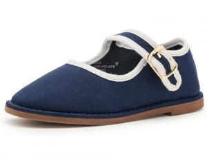 Балетки Janie and Jack Twill (для малышей/детей/подростков), Navy Blue