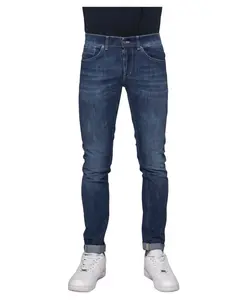 Узкие джинсы с пятью карманами и низкой посадкой Dondup, синий