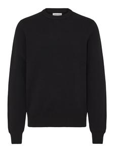 Стильный вязаный свитер с длинными рукавами для прохладных дней в черном цвете. CASUAL FRIDAY