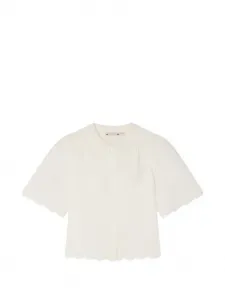 Блузка Lizea с фестонами Bonpoint, бежевый