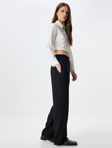 Обычные брюки Koton, черный