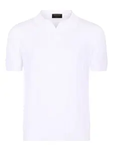 Рубашка поло в рубчик Gran Sasso, белый