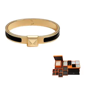 HERMES Эмалевые браслеты для женщин Black