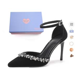 Xingdiman Стройные каблуки на высоком каблуке женские черные - черные[В комплекте коробка](Подарок включен), цвет Black[Box Included](Gift Included)