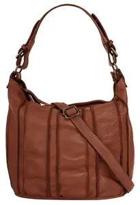 Шоппер Samantha Look, натуральная кожа, производство Италия, цвет Cognac