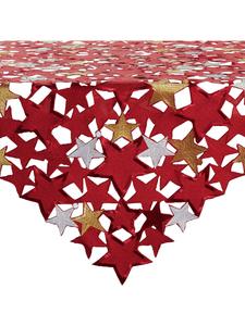 Redbest  Жаккардовая скатерть красного цвета