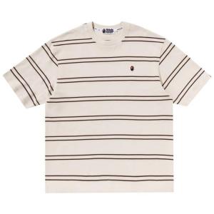 Футболка BAPE Ape Head One Point Hoop Relaxed Fit Tee, Ivory