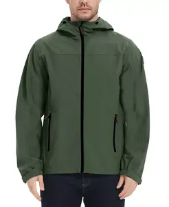 Мужская всесезонная облегченная дышащая куртка с капюшоном Hawke & Co., черный