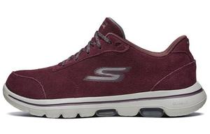 Женские кроссовки Go Walk 5 Lifestyle с низким верхом, бордового/белого цвета Skechers