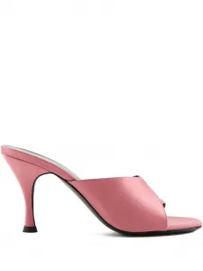 Атласные босоножки на каблуке Honeymoon Jude, розовый