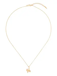 Колье с подвеской-инициалом Missoma, золотой