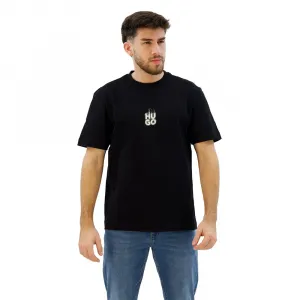 Футболка с коротким рукавом HUGO Dalsar 10259511, черный