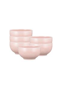Розовые керамические мюсльные чаши amina ø 15 см набор 6 шт Amina Seltmann Weiden