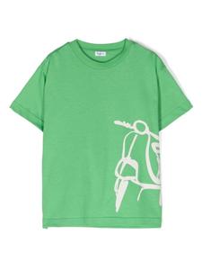 Il Gufo футболка с графичным принтом, зеленый