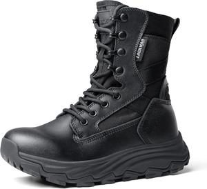 Женские тактические боевые ботинки для походов с высотой 20 см, водонепроницаемые военные ботинки, легкие военные ботинки, противоскользящие с поддержкой голеностопа, ботинки для женщин Lackwar, черный