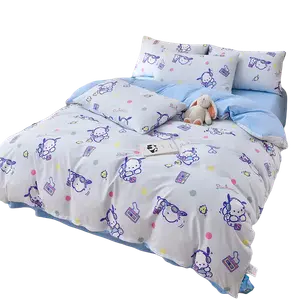 Пододеяльник Cartoon Cute Cotton Like Washed Texture Sanrio, Polka Dot Pochacco