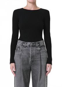 Футболка с длинным рукавом Nova в цвете «американо» AGOLDE, Americano