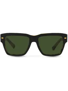 Солнцезащитные очки в оправе черепаховой расцветки Dolce & Gabbana Eyewear, черный