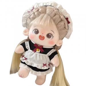 Обратимый большой плюшевый кукла с текстурой каштана, высота 40 см Dolls and bears dance, бежевый