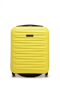 Небольшой чемоданчик из abs-пластика на колесиках. Wittchen, Yellow