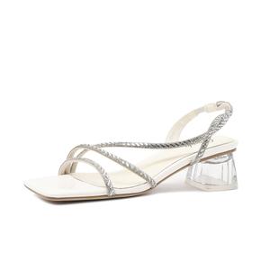 Сандалии женские с одним ремешком 4,5 см цвета экрю CAMEIDO, Ecru