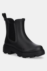Резиновые сапоги Rubber Flag Cleated Rainboot с протектором Tommy Hilfiger, черный