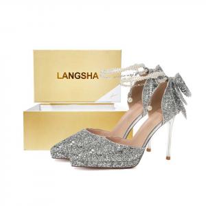 Туфли на тонком каблуке высотой 10,5 см для женщин Lanza, Silver 10.5Cm[Gift Box Set]