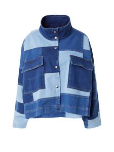 Межсезонная куртка co'couture, цвет Blue denim/Light blue