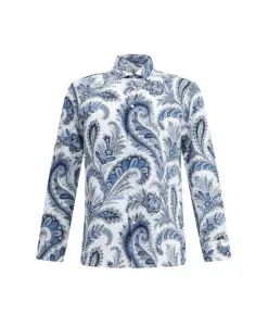 Хлопковая рубашка с узором «пейсли» Etro, мультиколор