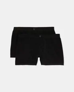 Упаковка из 2 мужских бесшовных боксеров гладкой вязки Emidio Tucci, черный