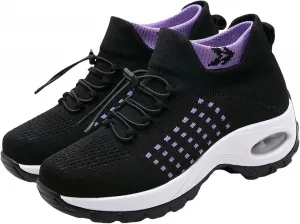 Комфортная обувь Orthowear для женщин, ортопедические кроссовки Comfortwear для женщин, при подошвенном фасците, ортопедические кроссовки при невропатии, обувь с широкой пальцевой частью, поддержкой свода стопы, дышащие и легкие Baimiu, фиолетовый