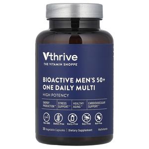 Vthrive, Bioactive Men's 50+ One Daily Multi, 30 растительных капсул