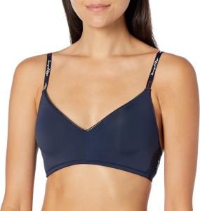 Женский бюстгальтер без косточек Tommy Hilfiger с легкой подкладкой и сетчатой отделкой, Navy Blazer