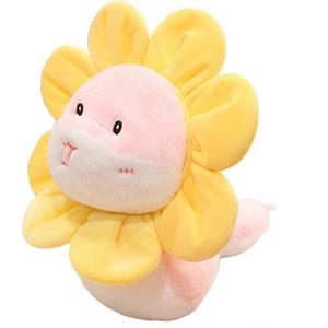 Плюшевая кукла Sun Flower Snake Treasure высотой 24см/38см JINXIANGHE, розовый