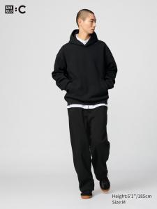 Широкие джоггеры Uniqlo, цвет 09 черный