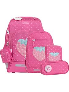 BECKMANN Набор школьных рюкзаков Active Air FLX, 6 предметов, цвет клубничный (красный)